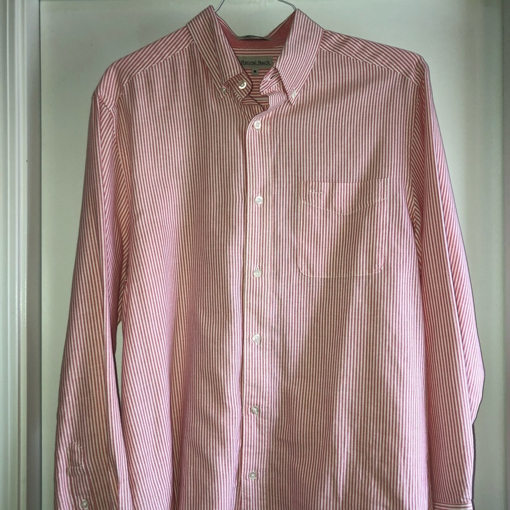 ◽️Oxford Cotton Striped Button Down ◽️